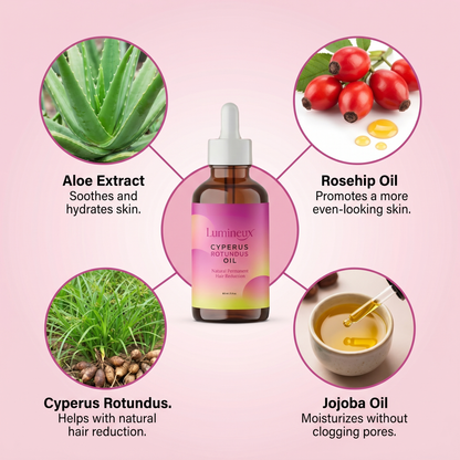 Lumineux Cyperus Rotundus Hair Reduction Oil